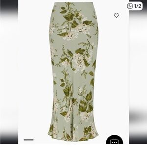 Reformation Silk Skirt